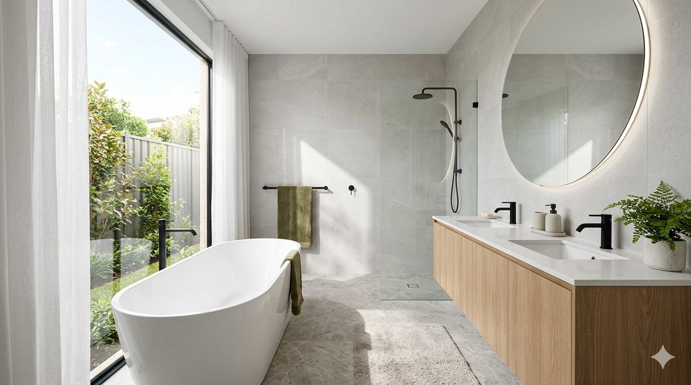 Soft-toned bedroom interior